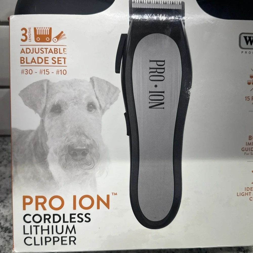 15 Pc WAHL PRO ION Cordless Clippers Professional‎ DOG Grooming Adjustable Blade